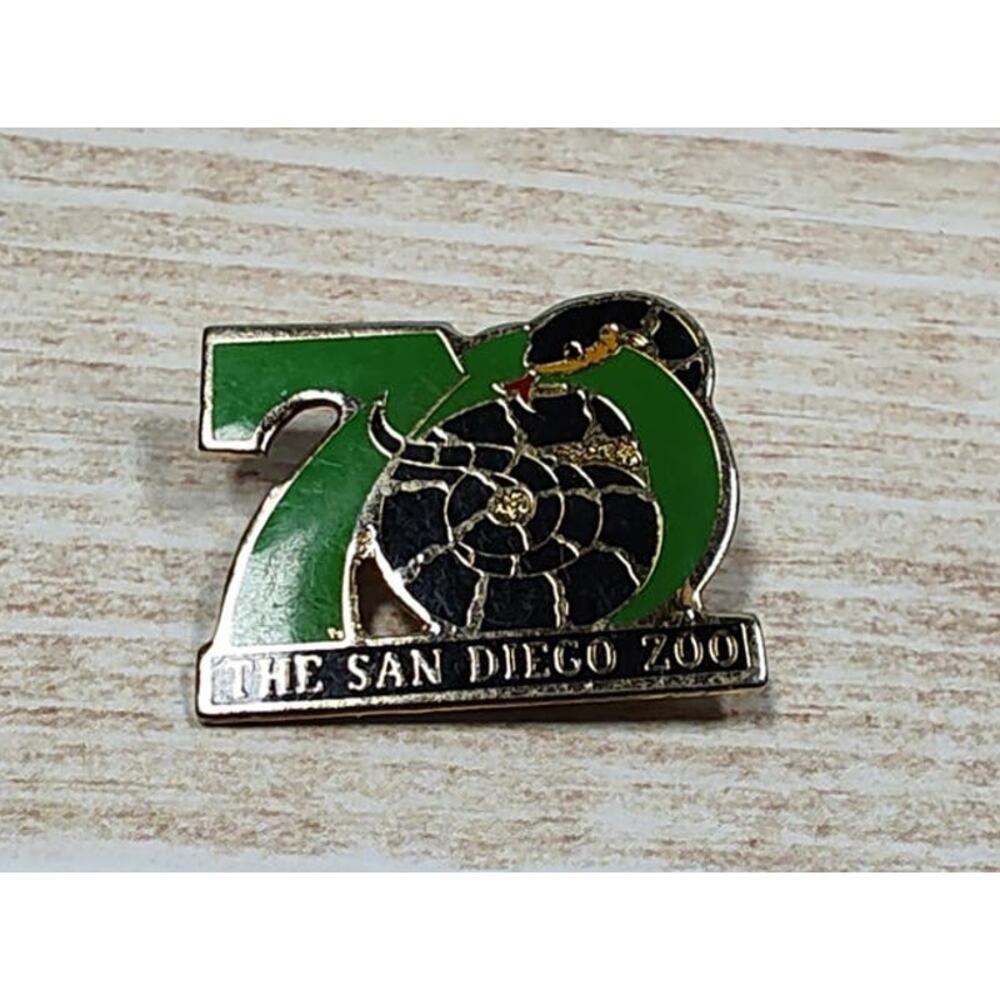San Diego Zoo 70 Year Snake Pin for a Hat, Lapel, Lanyard, Jacket or Backpack